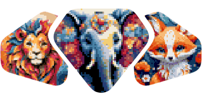 Animal diamond painting patterns