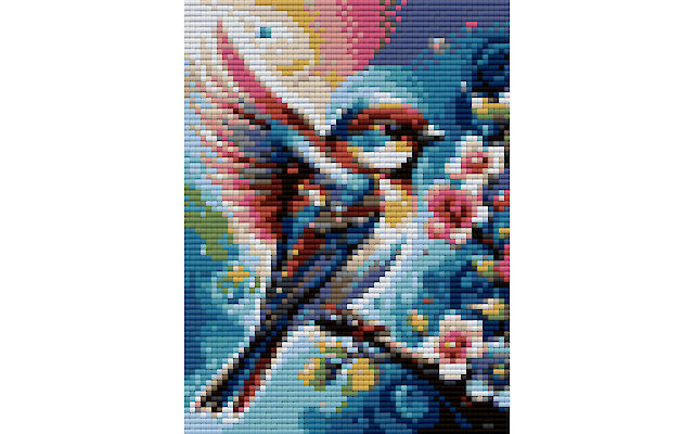 Sparrow bird free diamond painting pattern