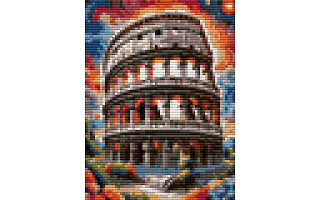 Colosseum Rome free diamond painting pattern