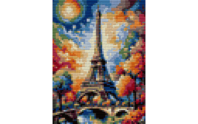 Eiffel Tower Paris free diamond art pattern