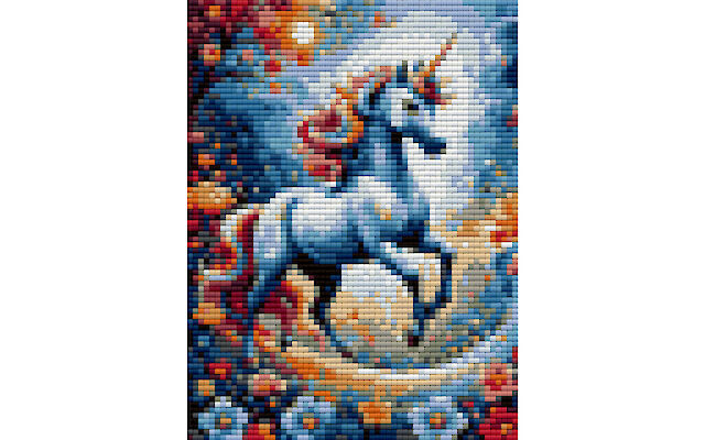 Unicorn free diamond painting pattern
