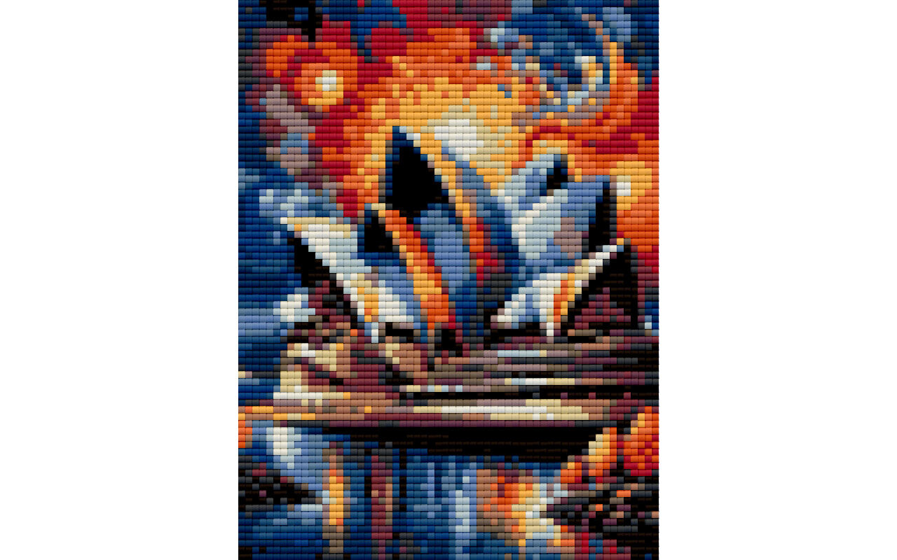 Opera House Sydney free diamond painting pattern