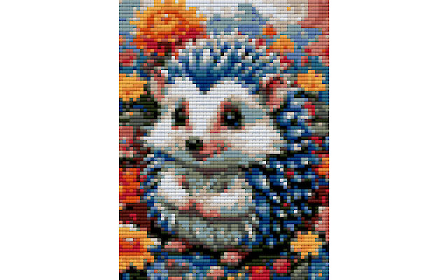 Hedgehog download free diamond painting pattern