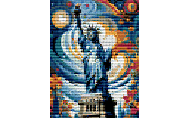 Statue of Liberty New York diamond painting pattern download pdf